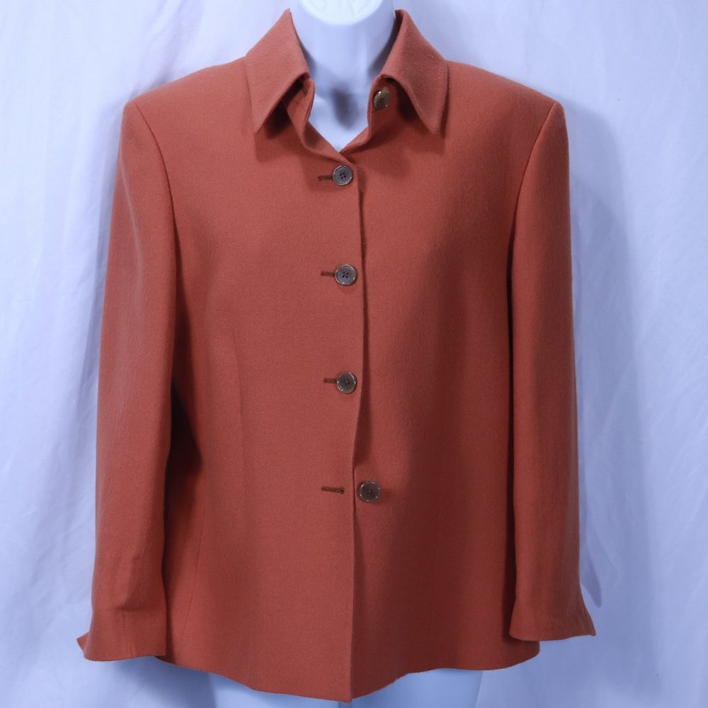 Loro Piana for Sfi Femme 100% Worsted Camel Hair Blazer 6 - Measured